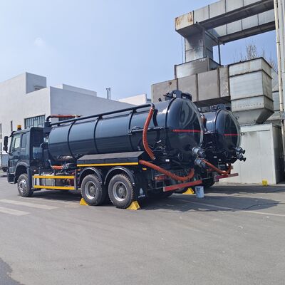 HOWO 15CBM Vakuum Abwassersauger mit 6*4 Antriebsrad und 251-350 PS zur Reinigung von Septiktanks