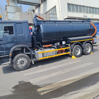 HOWO 15CBM Vakuum-Abwassersauger mit 6×4 Antrieb und 266 PS Motorleistung für die Reinigung von kommunalen und industriellen Abfällen