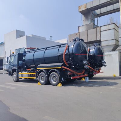 HOWO 15CBM Vakuum-Abwassersauger mit 6x4 Antrieb und 336 PS Motor für die Reinigung von Septiktanks und Industrieabfällen