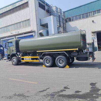 HOWO TX 6×4 Wassertankwagen mit 15–20 CBM Kapazität, Hochdruck-Kreiselwasserpumpe und verstärktem Tankkörper für Staubunterdrückung und kommunale Reinigung