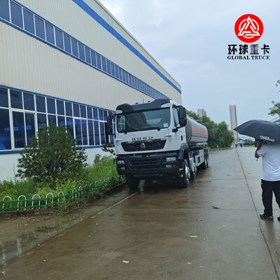 HOWO TX 8×4 Aluminum Alloy Fuel Tank Truck – SINOTRUK Fuel Bowser for Tanzania Mining and Construction