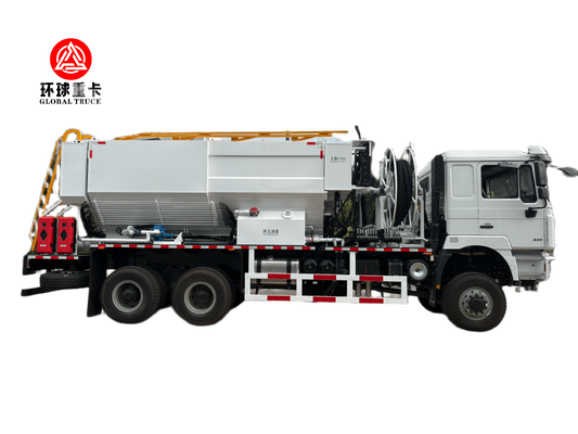 New 6×4 20m³ Bulk Emulsion Explosive Mixing and Charging Truck with 300 kg/min Charging Efficiency and 8-23 m Telescopic Hose Arm for Mining Blasting