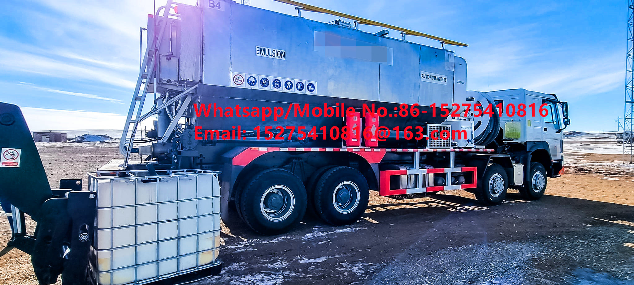 Sicherheit Zuverlässigkeit Laufwerk Massenlastwagen 15/20/25Ton Schweres Ammoniumohlenexplosive Emulsion ANFO LKW MMU MEMU Für die Mongolei DR KONGO PERU Ghana Bergbausprengung