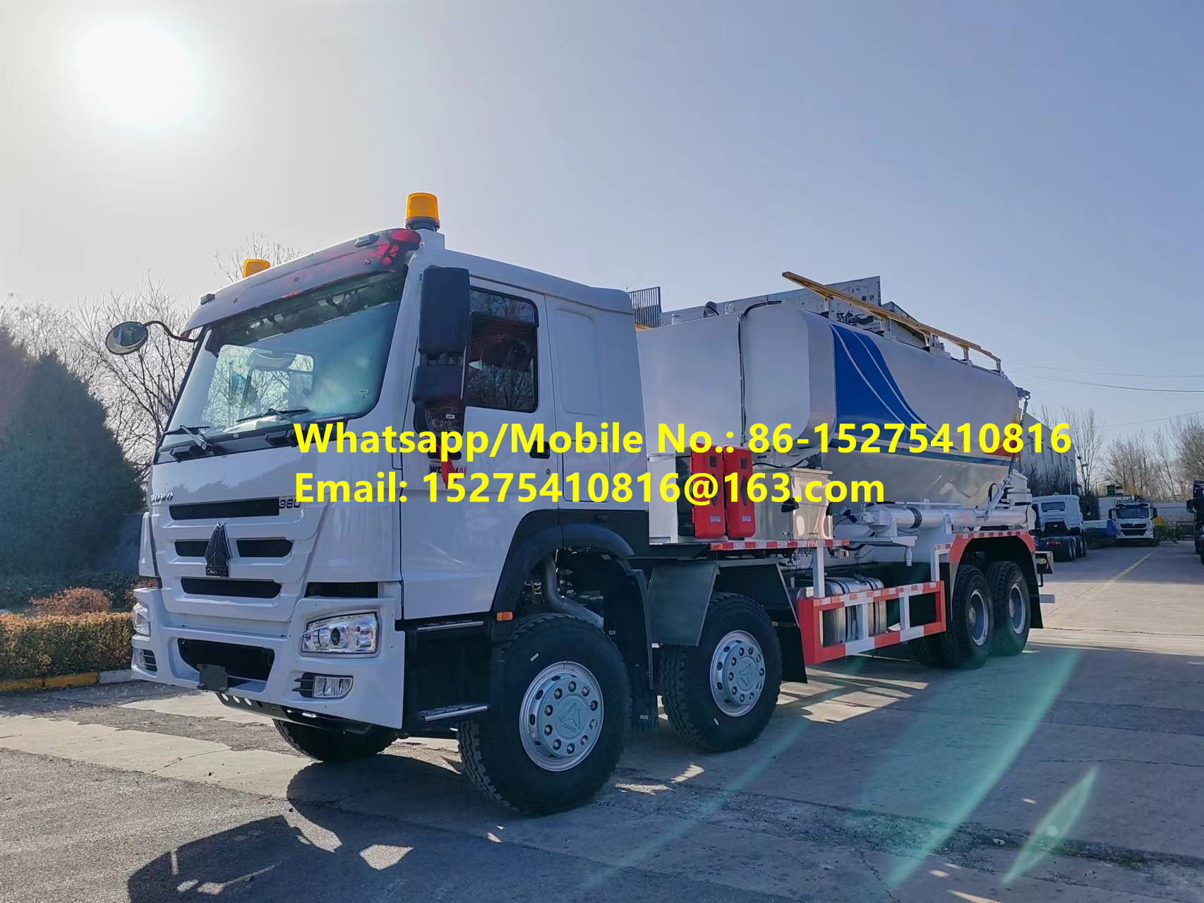 Maßgeschneiderte gute Qualität HOWO 15/20/25T BCLH-15 An-Ort gemischte granulare Ammonium-Explosive ANFO Lastwagen Emulsion mobile Explosive Fertigungseinheit