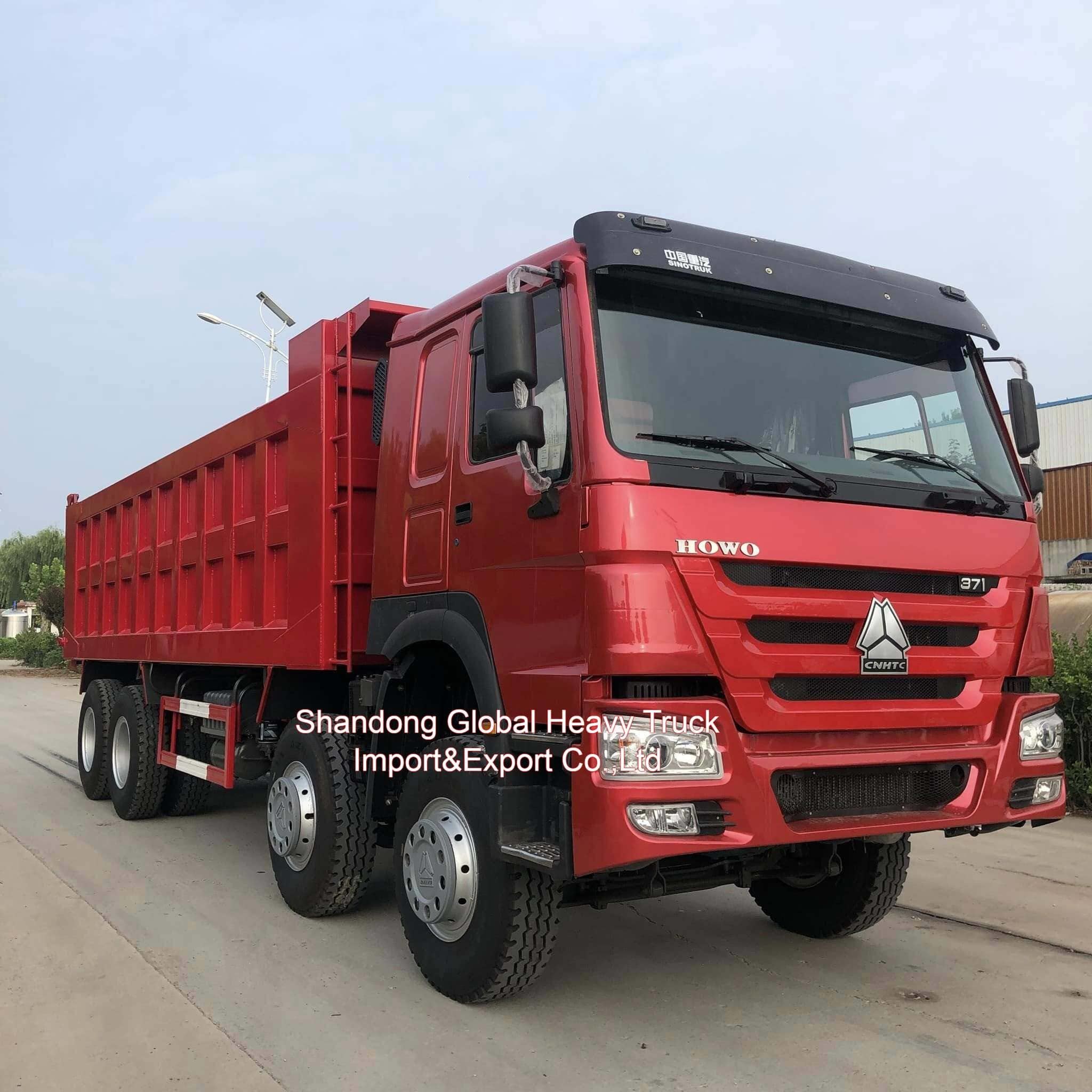 Sinotruk HOWO 380 PS 8×4 Dump Truck mit 50 t Ladekapazität für den Transport schwerer Materialien