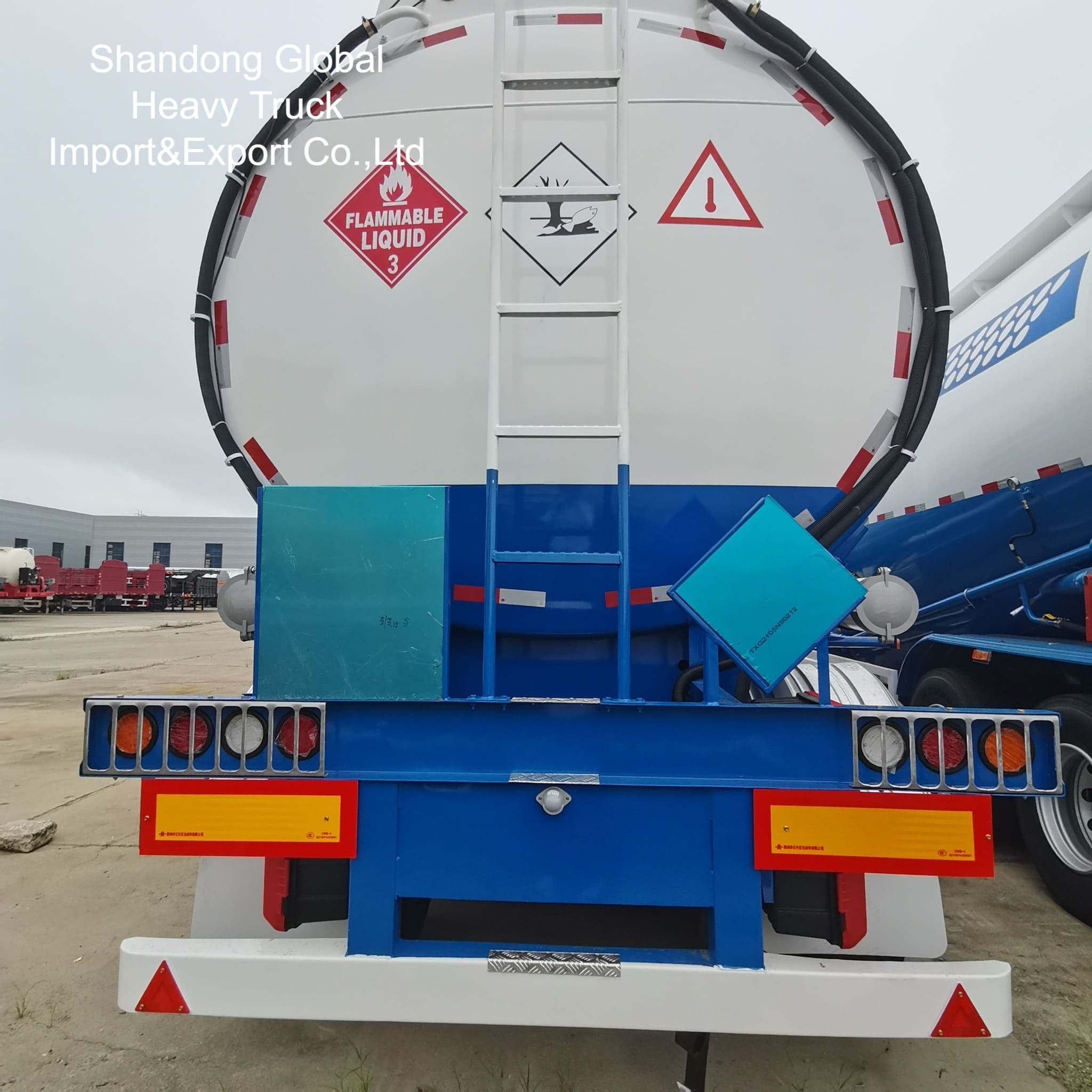 3-Achsen 45000L Diesel-Benzin-Tankauflieger mit ABS-Bremsen