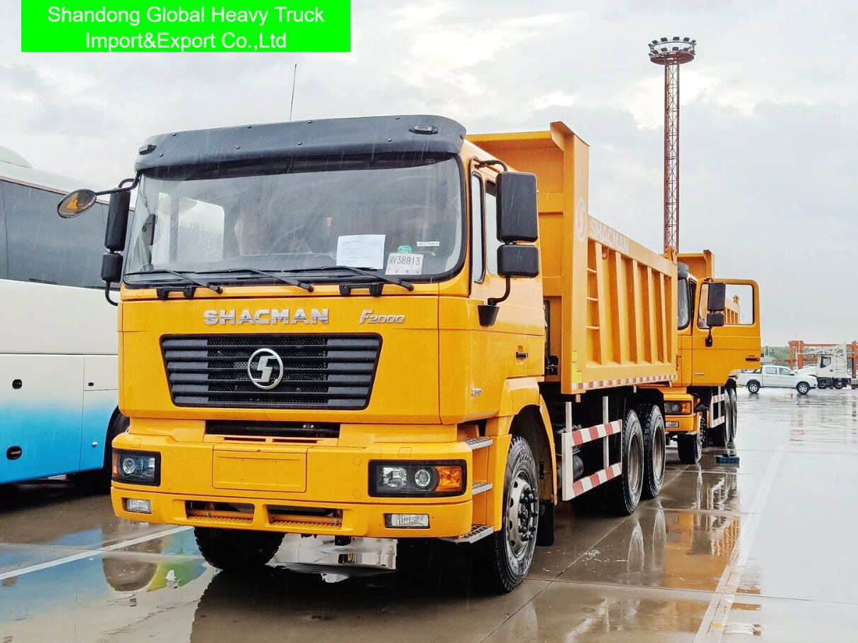 Neuer oder gebrauchter Shacman Dump Truck 6x4 Dumpper mit Euro 2 Emission 10 Vorwärtsgetriebe und 8329x2490x3450mm Spezifikation