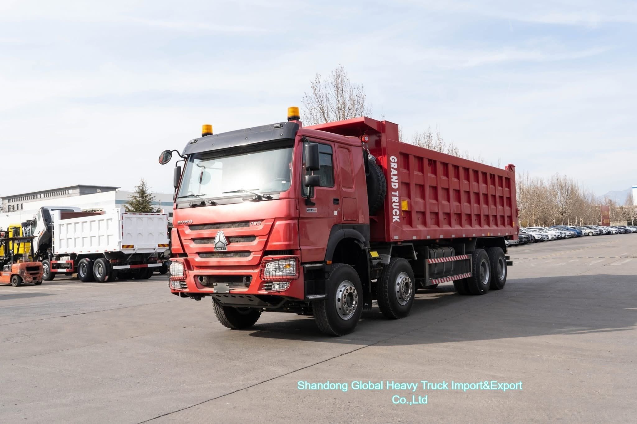 HOWO Muldenkipper Kipper LKW 371PS 375PS 8X4 40t-60t Beladung in ausgezeichnetem Zustand für Afrika