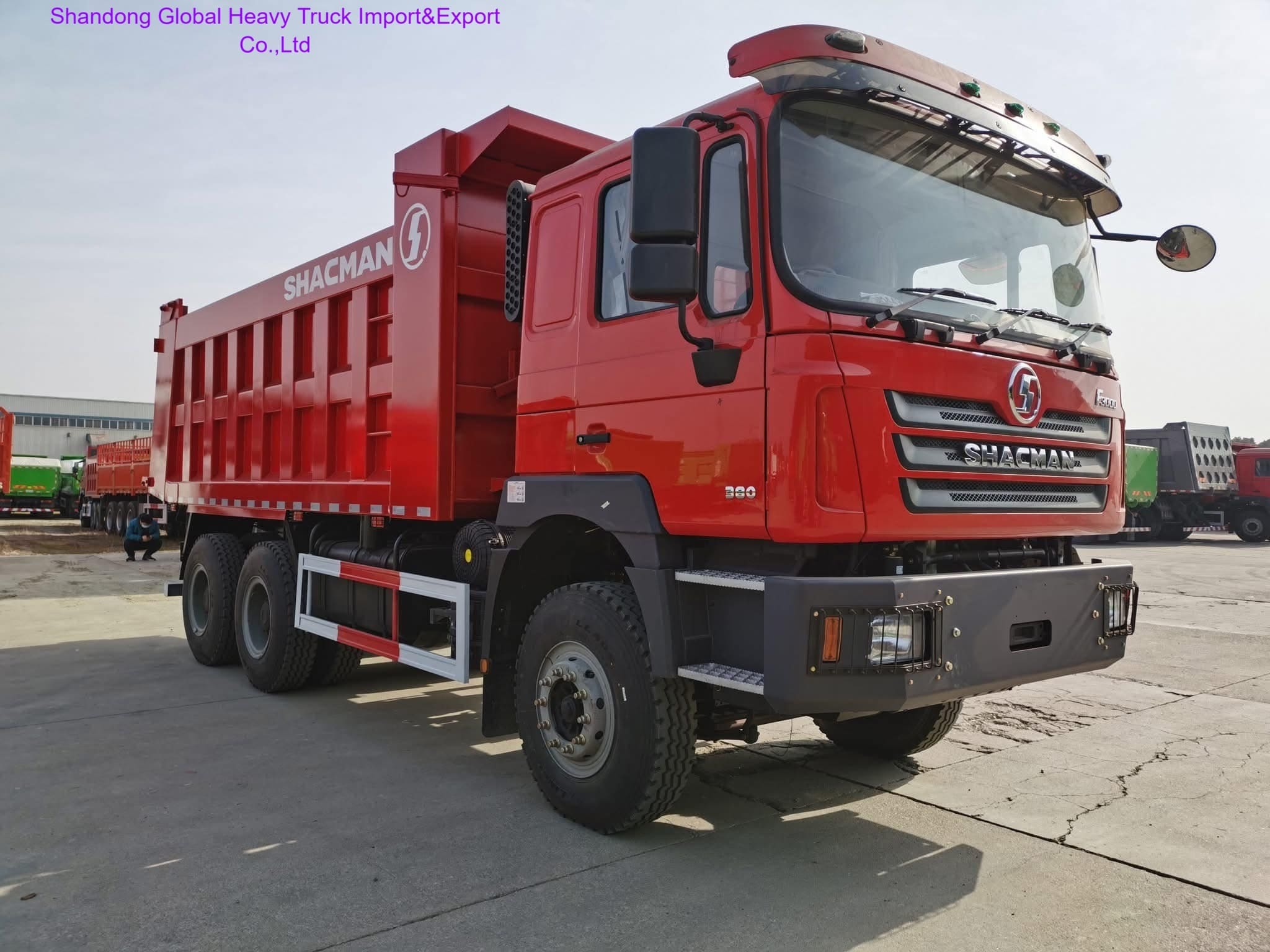 Shacman F3000 6X4 Schwerlast-Muldenkipper mit Euro2-Emission, 400L-Kraftstofftank und F3000-Kabine mit Schlafkabine