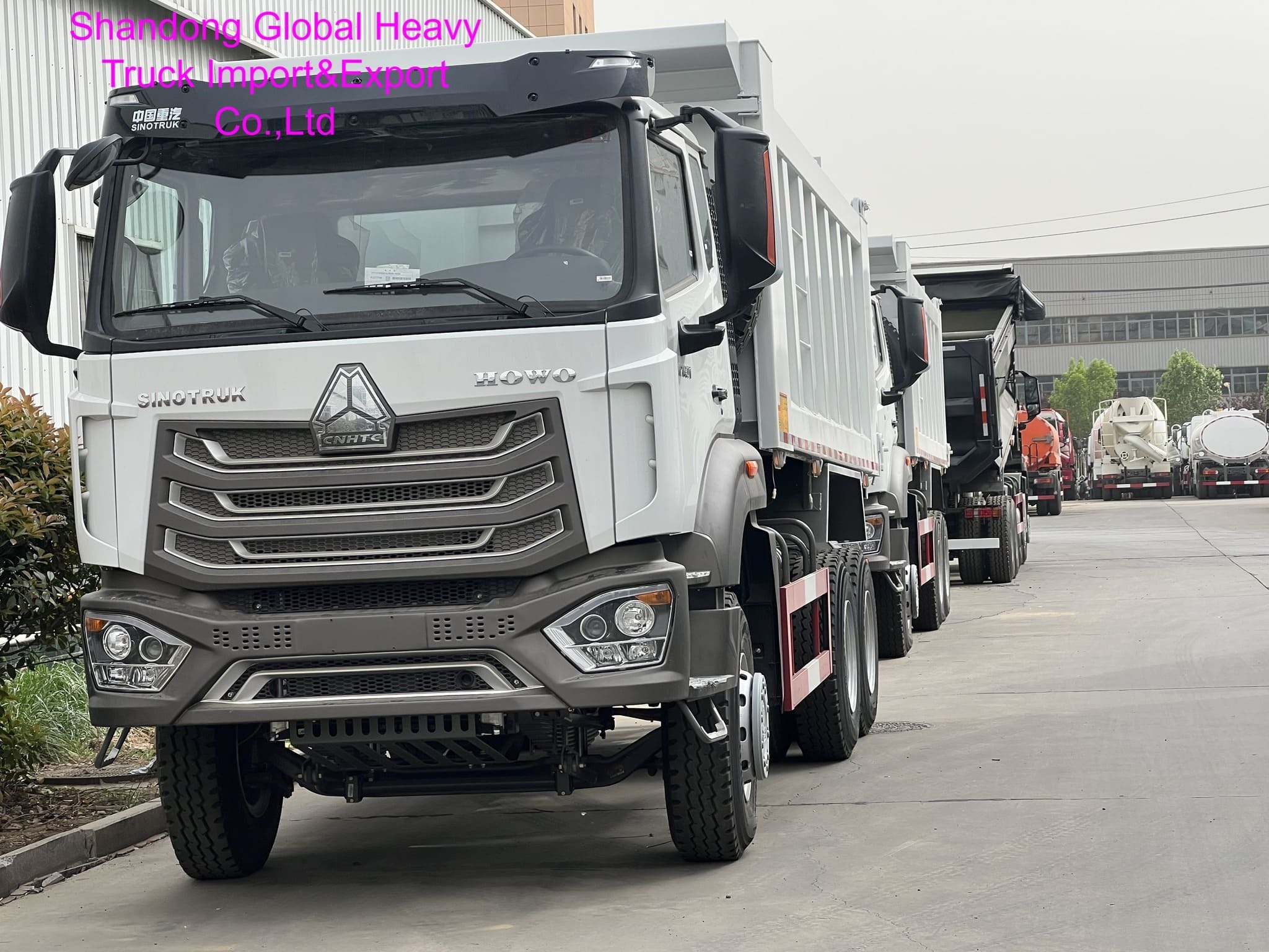 Sinotruk HOWO NX Schwerlast-Muldenkipper mit Links-/Rechtslenkung, Luftfedersitz und HW19710 Getriebe