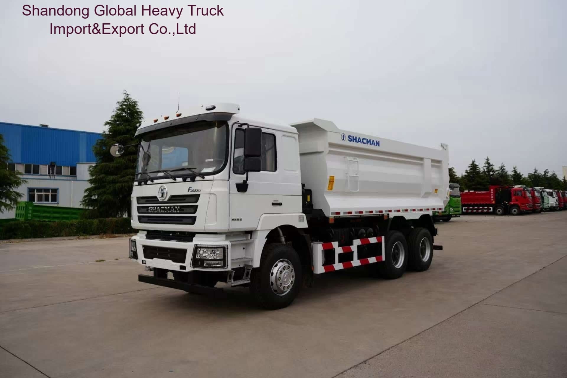 Shacman F3000 Schwerlast-Dump Truck mit FAST 12-Gang-Handgetriebe MAN 16T Hinterachsen und 400L Aluminium-Legierung Tank