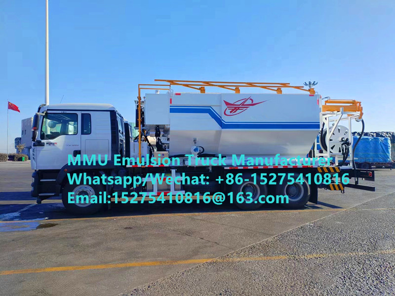 SINOTRUCK HOWO Multifunktions-LKW 15/20/25 Tonnen für das Mischen und Laden von Emulsionen, ANFO-Massensprengstoffen, Mongolei, DR Kongo, Peru, Ghana, Simbabwe. MMU Bergbausprengservice