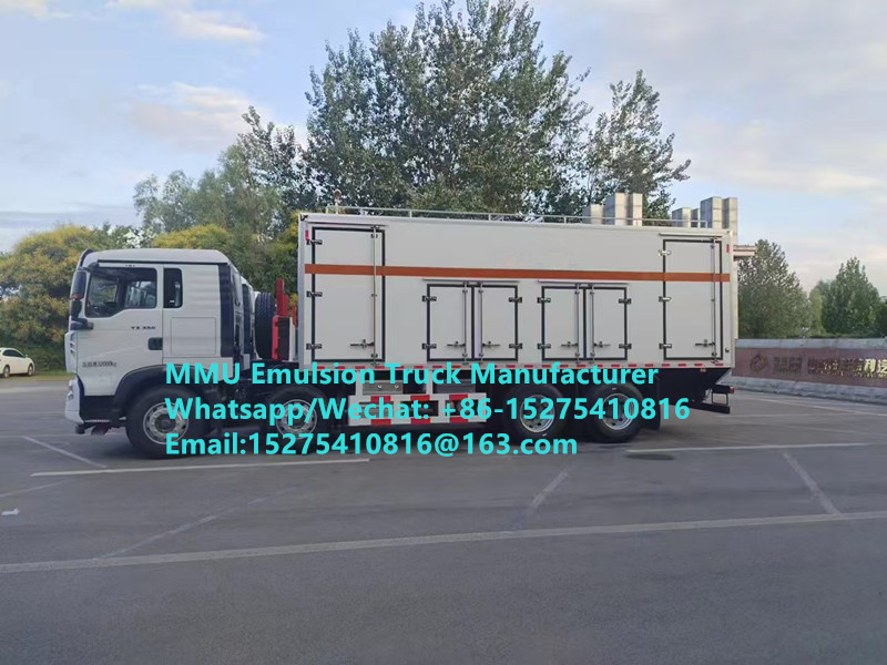 HIGH COST PERFORMANCE SINOTRUCK 20TON BCRH-20 MIXING AND CHARGING MACHINE EMULSION BULK EXPLOSIVE TRUCK MONGOLIA MINES BLAST KAZAKHSTAN UZBEKISTAN INDONESIA CONGO DRCMMU FOR SIMANDOU IRON ORE