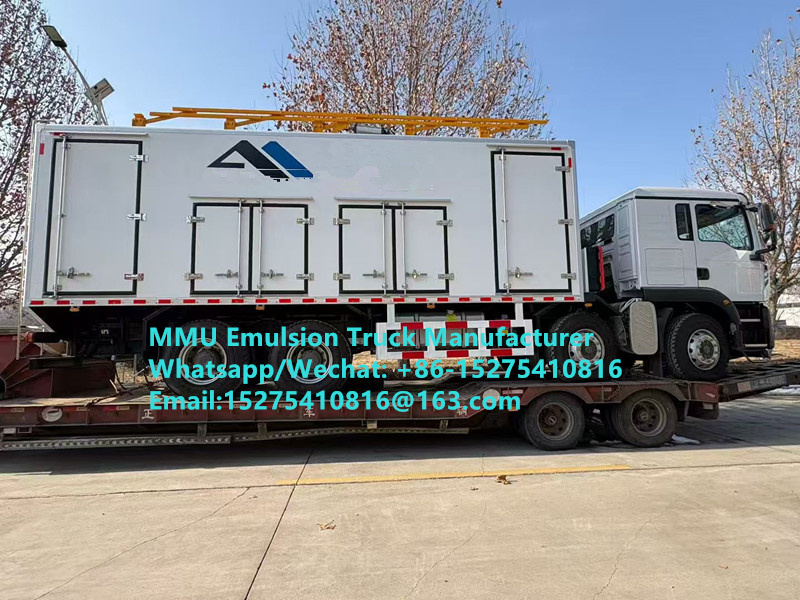 GUTE SPRENGQUALITÄT UND SICHERHEIT 20-TONNEN-EMULSIONSBASIERTES BULK-SPRENGSTOFFFAHRZEUG FÜR NASSE ODER TROCKENE SPRENGLÖCHER MONGOLIA, KASACHSTAN, USBEKISTAN, INDONESIEN, KONGO-DRK, SAMBIA, TANSANIA, GUINEA