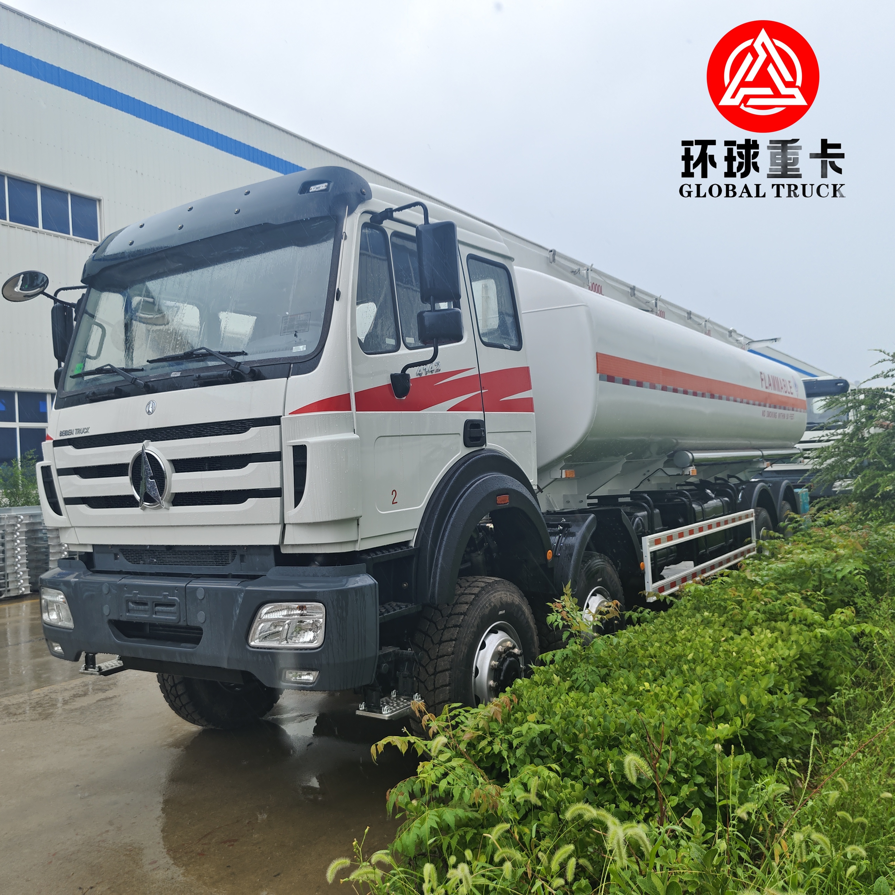 Beiben 8x8 35000L Schwerlastlastkraftstoff Tankwagen für den Dieseltransport im Kongo