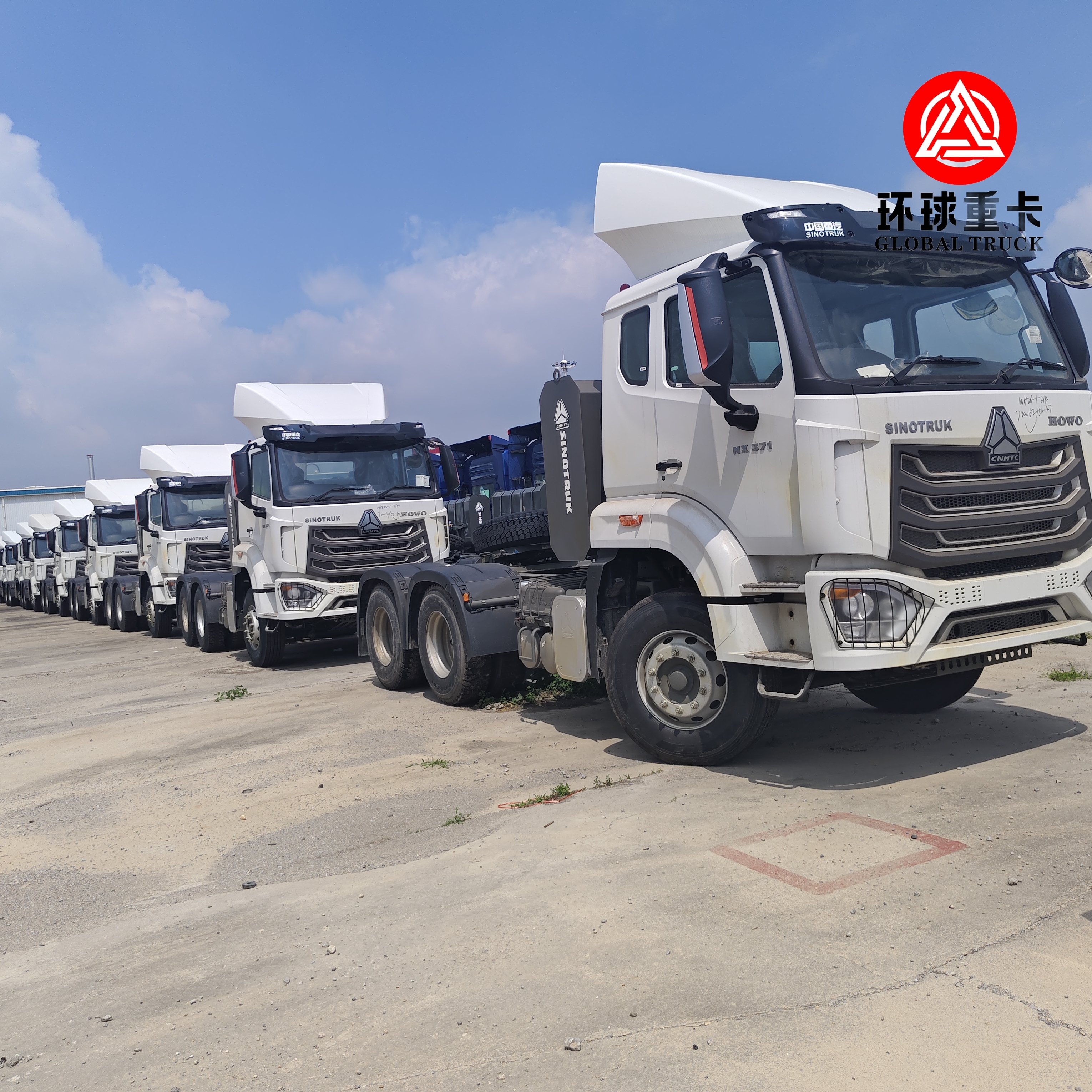 Brandneue Sinotruk HOWO NX 6x4 400 PS Traktorkopf-Lkw für den Transport von schweren Gütern und Containern