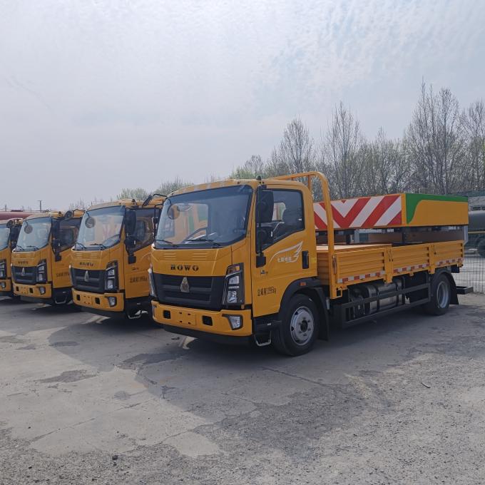 HOWO 4×2 Crash Cushion Truck for Chile road safety protection